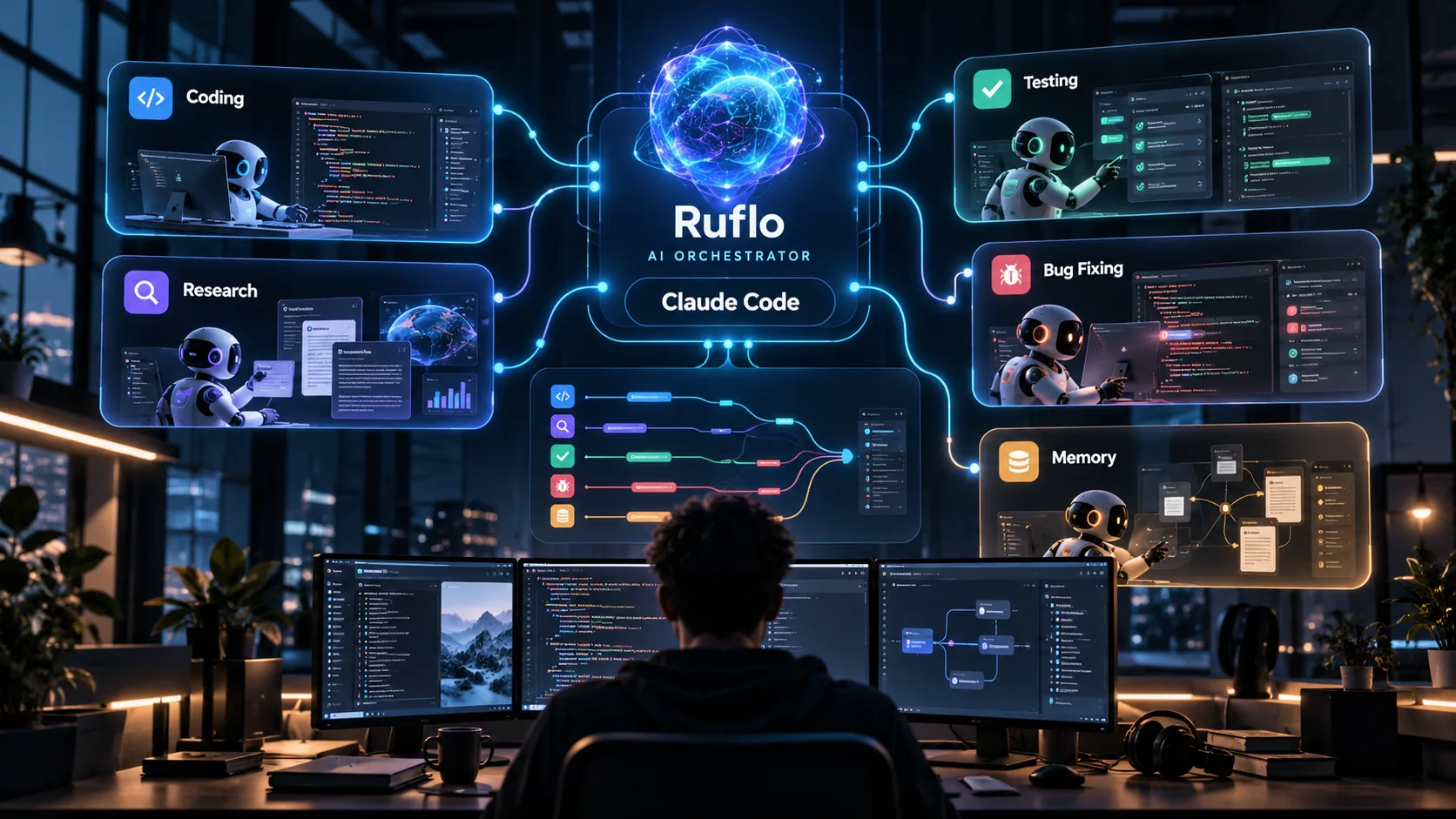 Ruflo چیست؟ تبدیل Claude Code به یک تیم چند ایجنتی قدرتمند