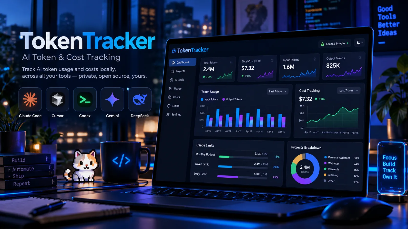 TokenTracker چیست؟ کنترل مصرف توکن و هزینه ابزارهای هوش مصنوعی