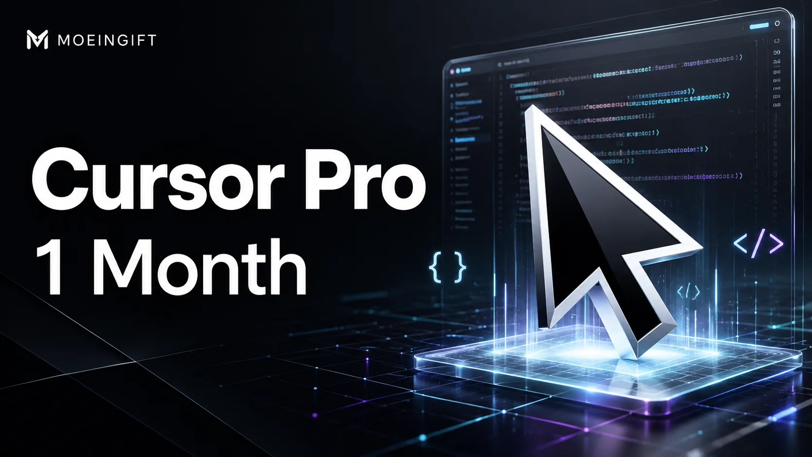 تصویر اشتراک Cursor Pro یک‌ماهه