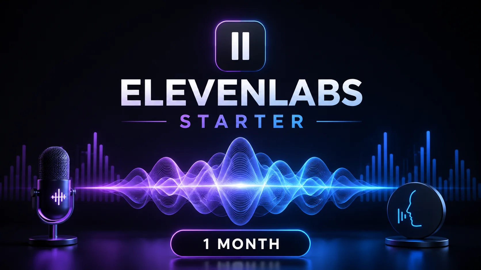 تصویر اشتراک یک‌ماهه ElevenLabs Starter