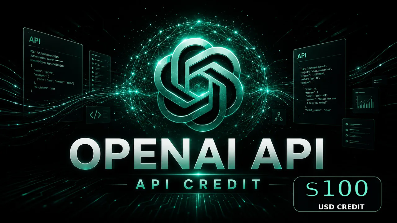 تصویر شارژ 100 دلاری OpenAI API