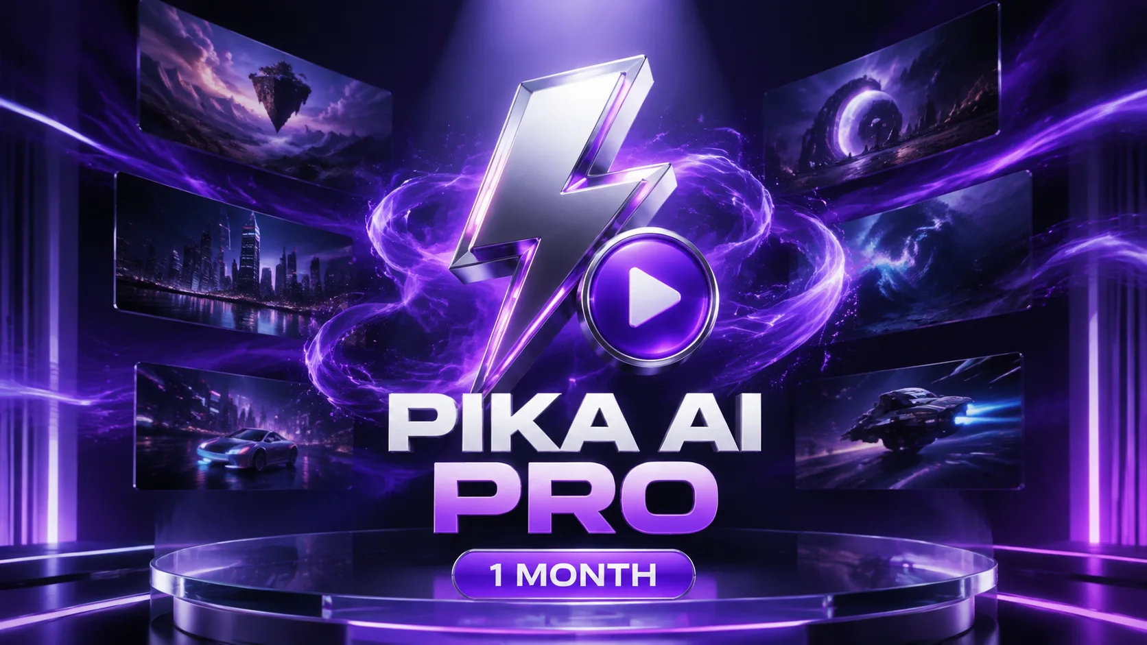 تصویر اشتراک یک‌ماهه Pika AI Pro