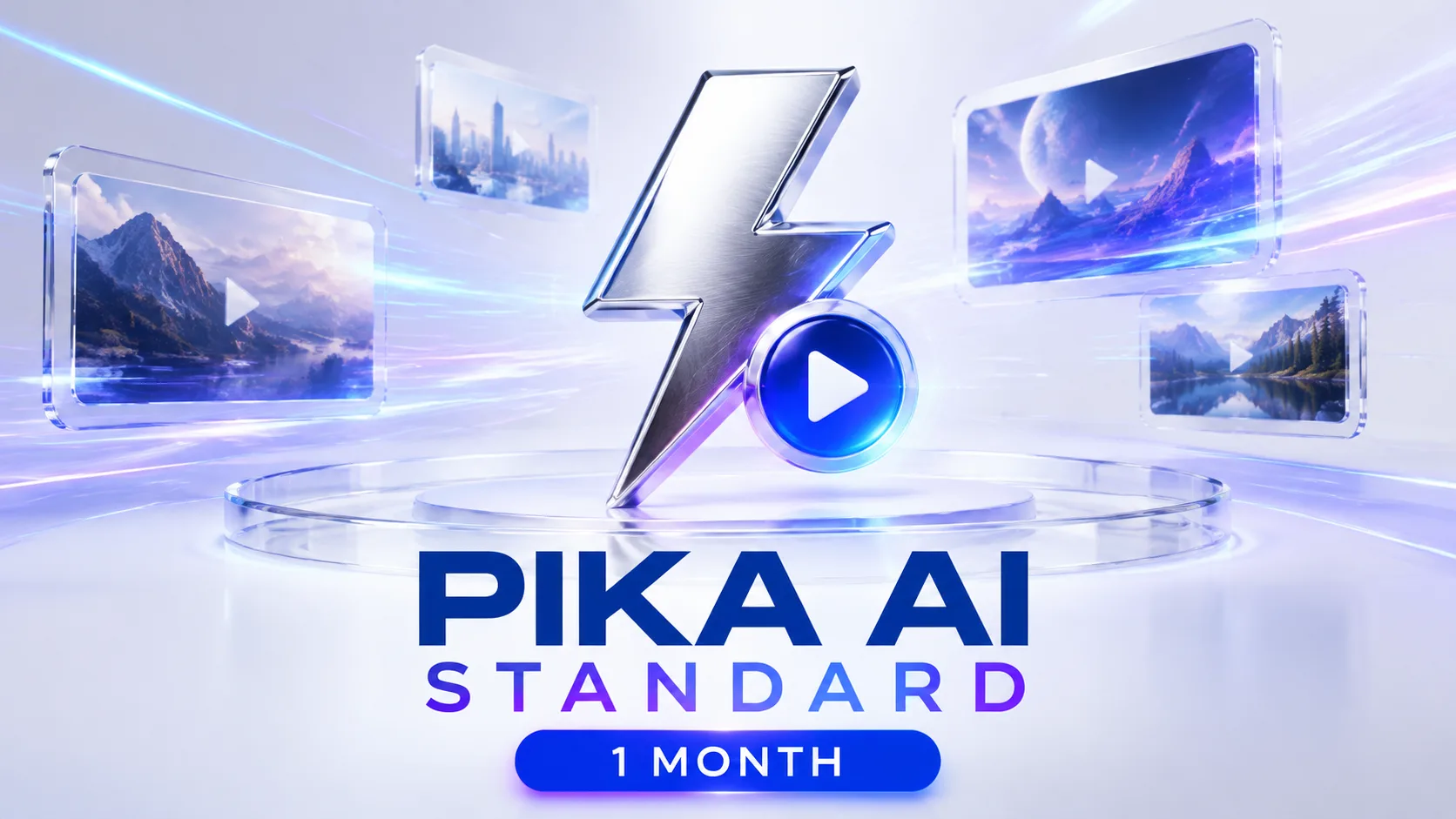 تصویر اشتراک یک‌ماهه Pika AI Standard