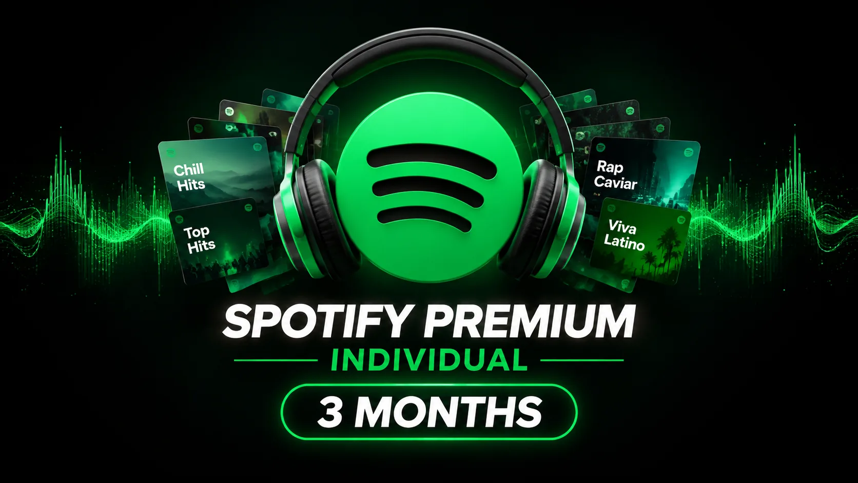 تصویر اشتراک شخصی Spotify سه‌ماهه