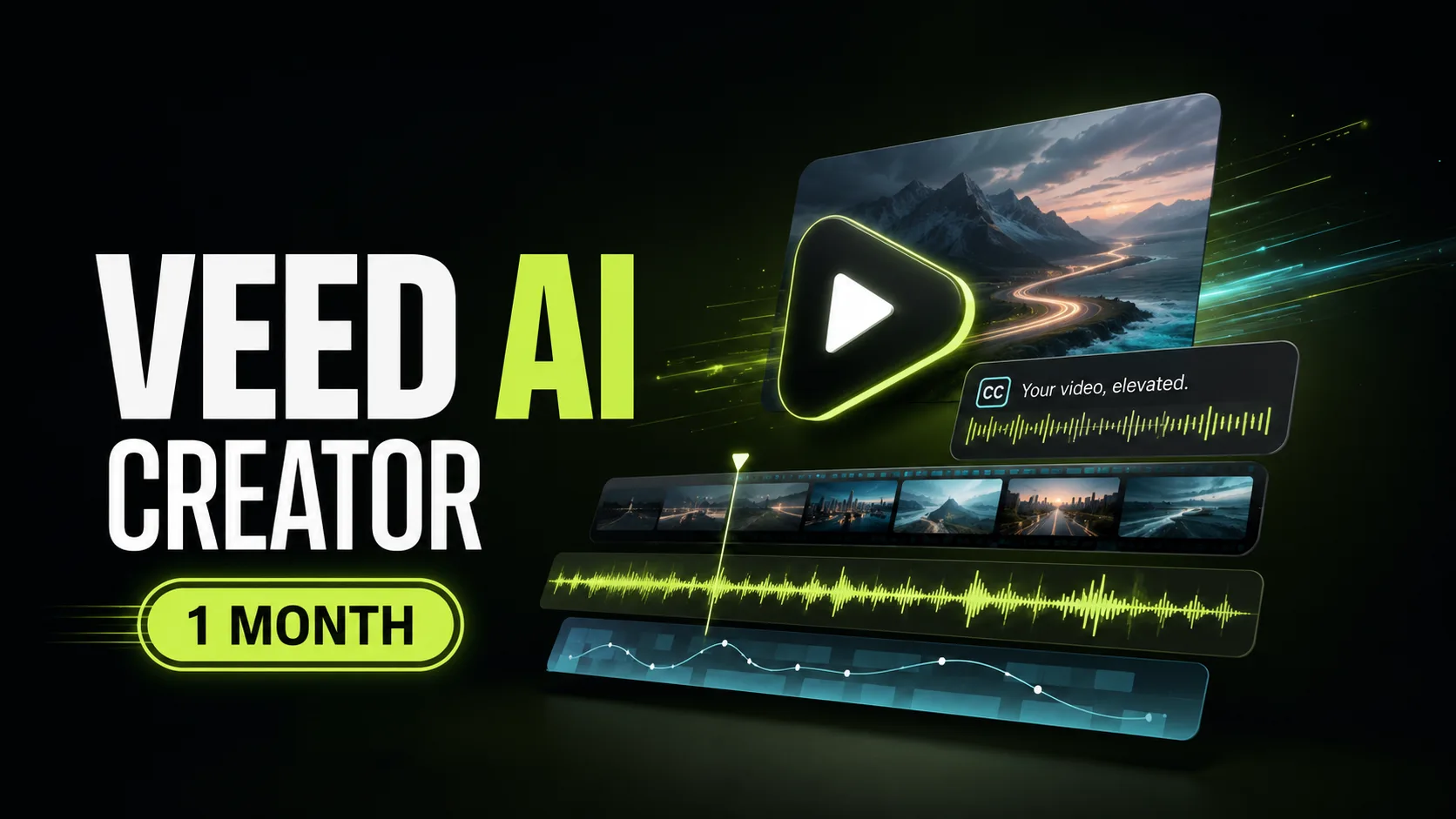 تصویر اشتراک یک‌ماهه VEED AI Creator